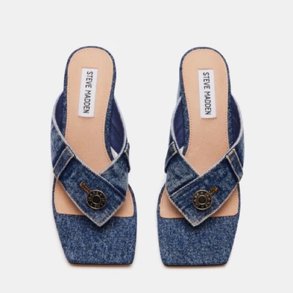 Steve Madden Nicola Denim Sandals - Picture 2 of 7